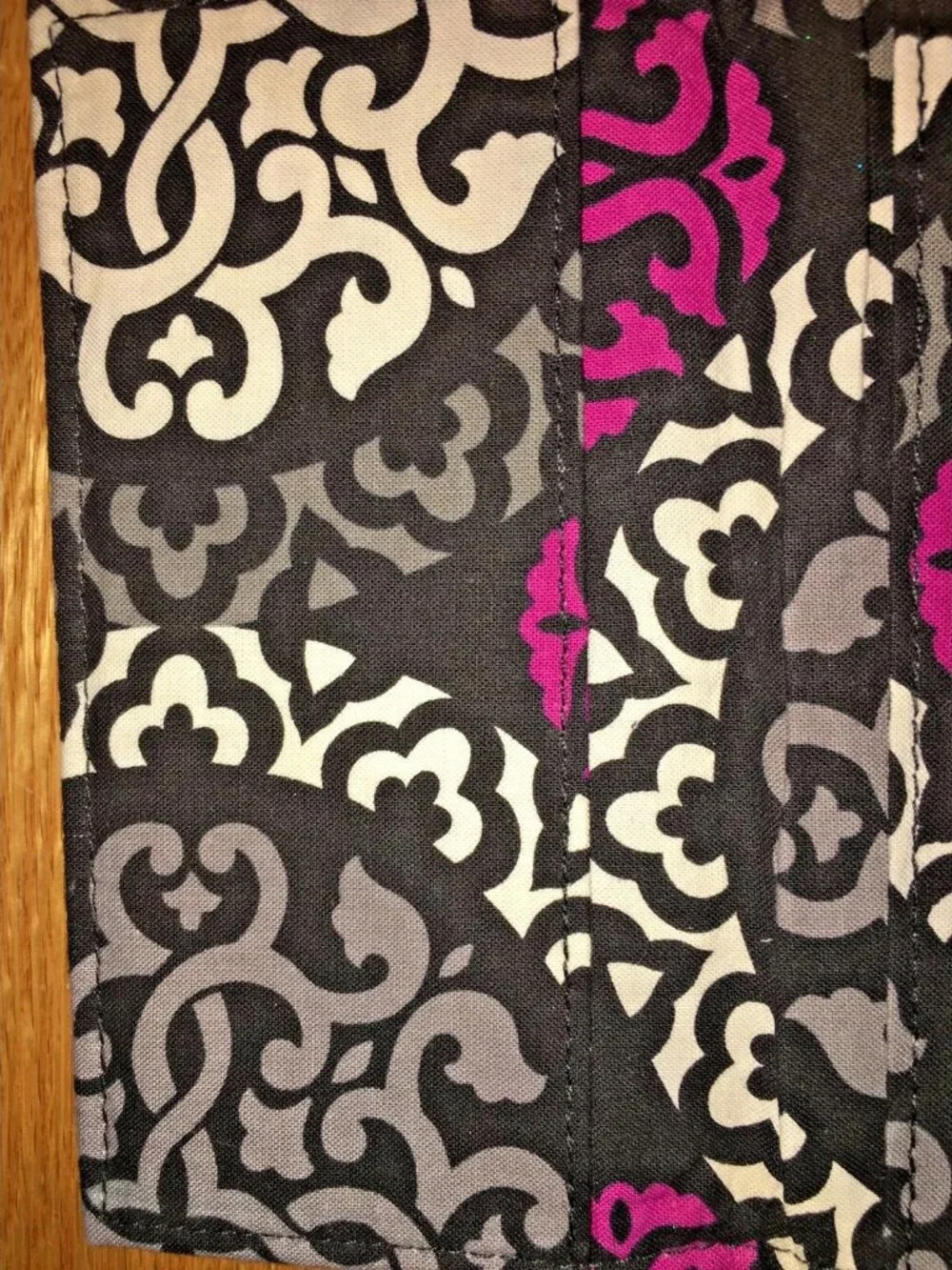 Vera Bradley Canterberry Magenta Checkbook Cover Retired NWOT